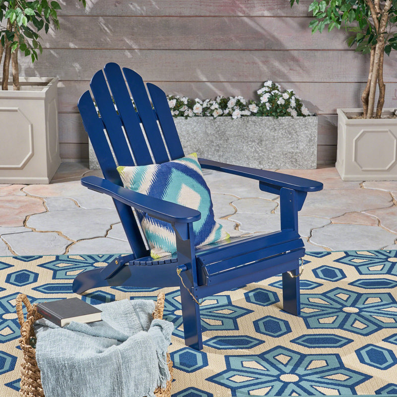 CHAISE ADIRONDack HOLLYWOOD PLIABLE, Bleu