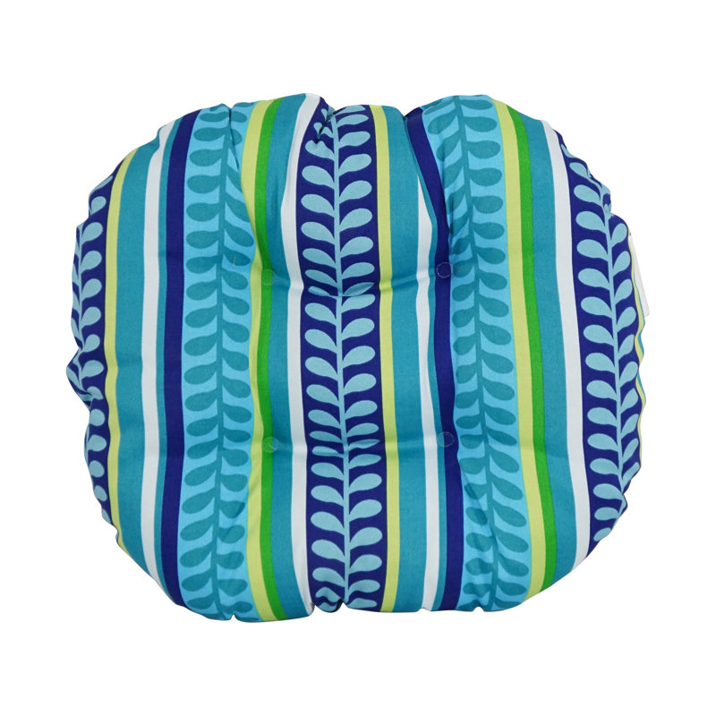 Outdoor 4'' Ottoman Seat Cushion, Blue