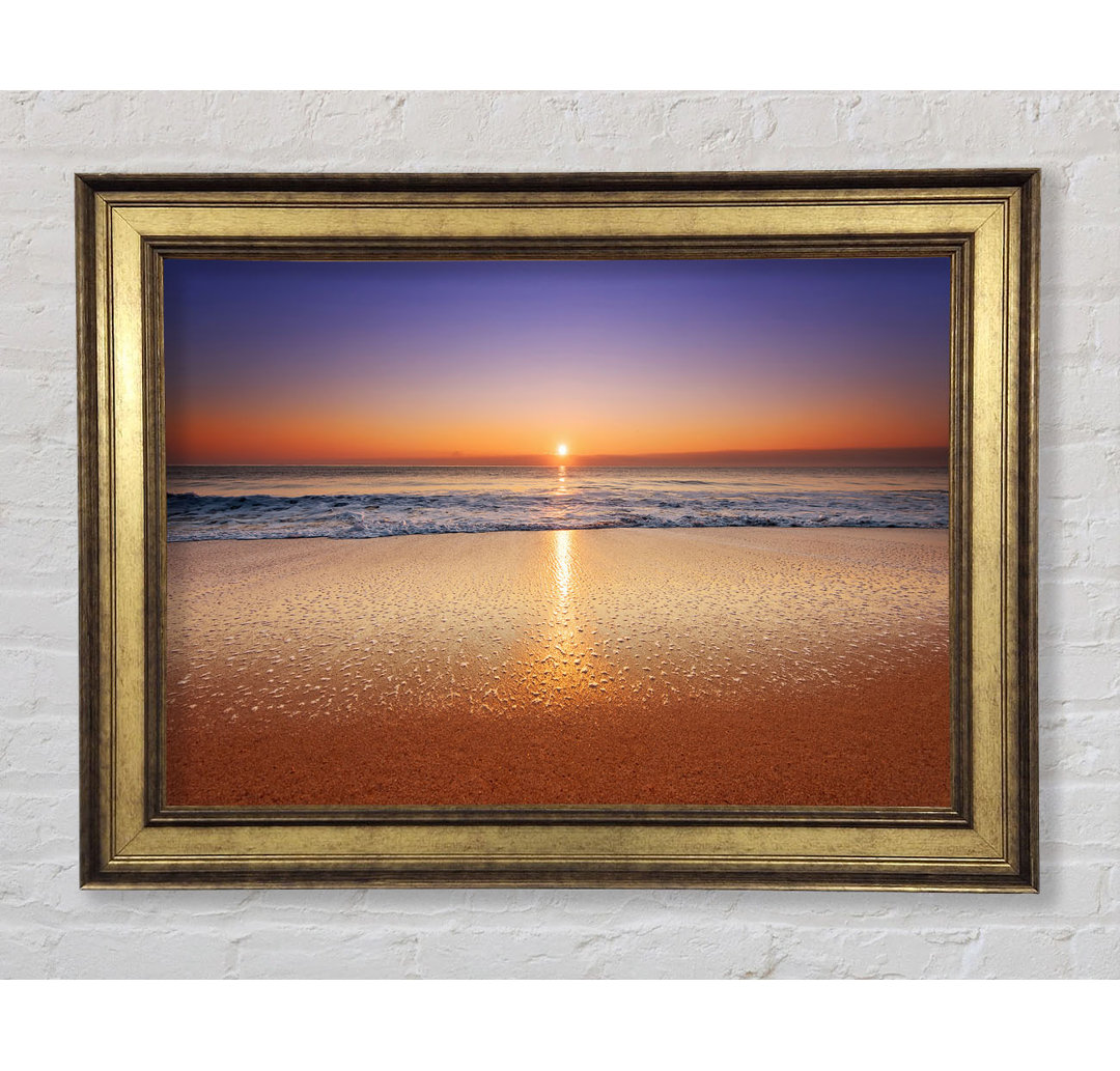 Distant Ocean Sunset - Bilderrahmen Kunstdrucke