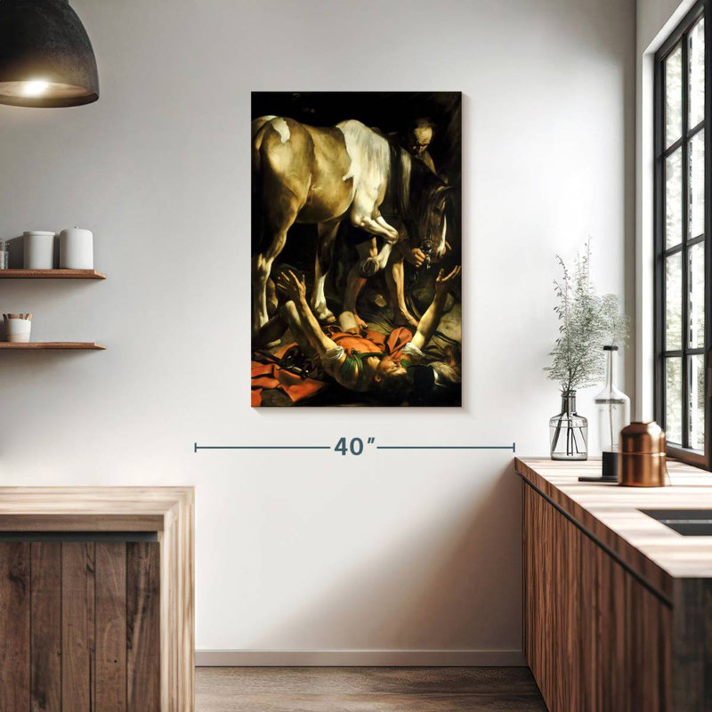 Adella conversion sur le chemin de Damas, H 39 po x l 26 po
