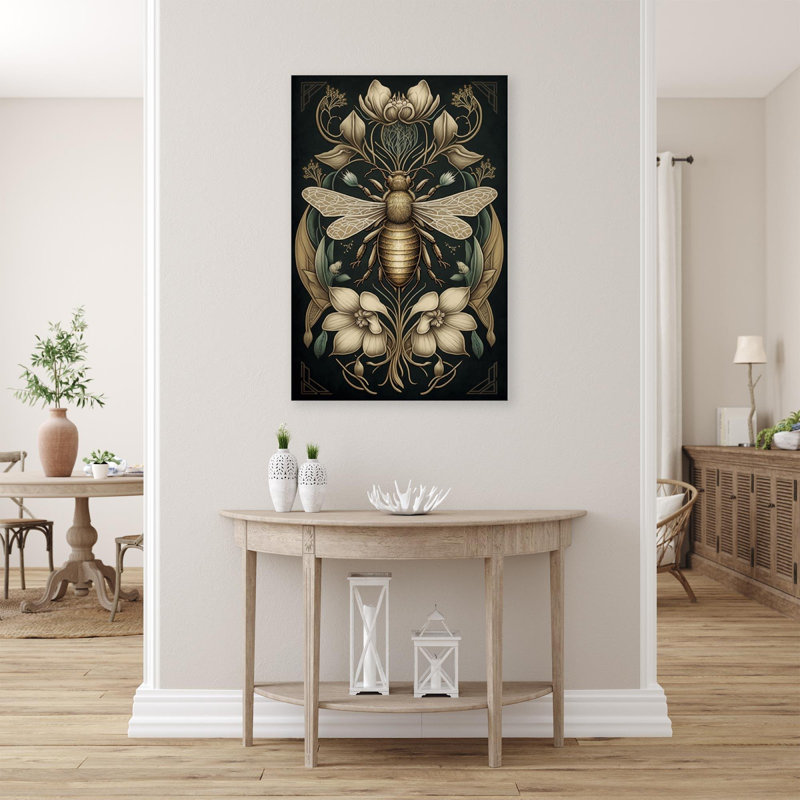 «Lilies and Bee», impression sur toile tendue, H 36 po x l 24 po x P 1,25 po