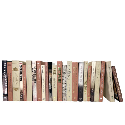 Decorative Books - Mocha Rose Books - Pink Books By The Foot