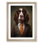 XYZ-FRM-V1223-665 English Springer Spaniel In A Suit Painting No.2 - Single Picture Frame Print on Wood-94184685-94184683