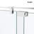 38-43" W x 76" H Frameless Single Pivot Shower Door with Clear Tempered Glass, Shatter-Resistant Film & Installation Hole Locator-129041086