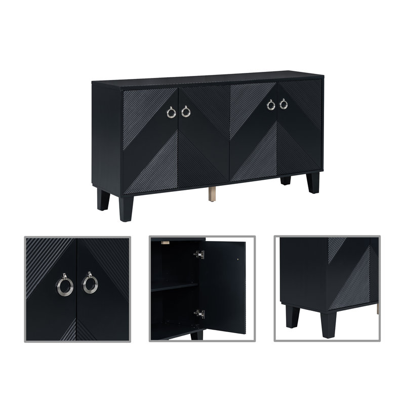 Armoire d'appoint Macadams, Noir