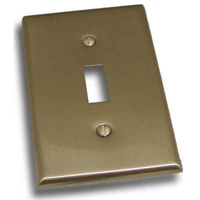 No Subject 1 - Gang Toggle Light Switch Standard Wall Plate