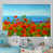 Toile avec cadre flottant blanc