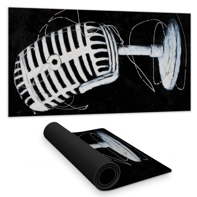 Microphone - 15.75"x31.50" Desk mat