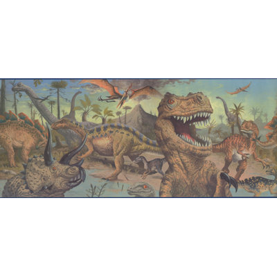 Très grande bordure murale Argill Dinosaurs