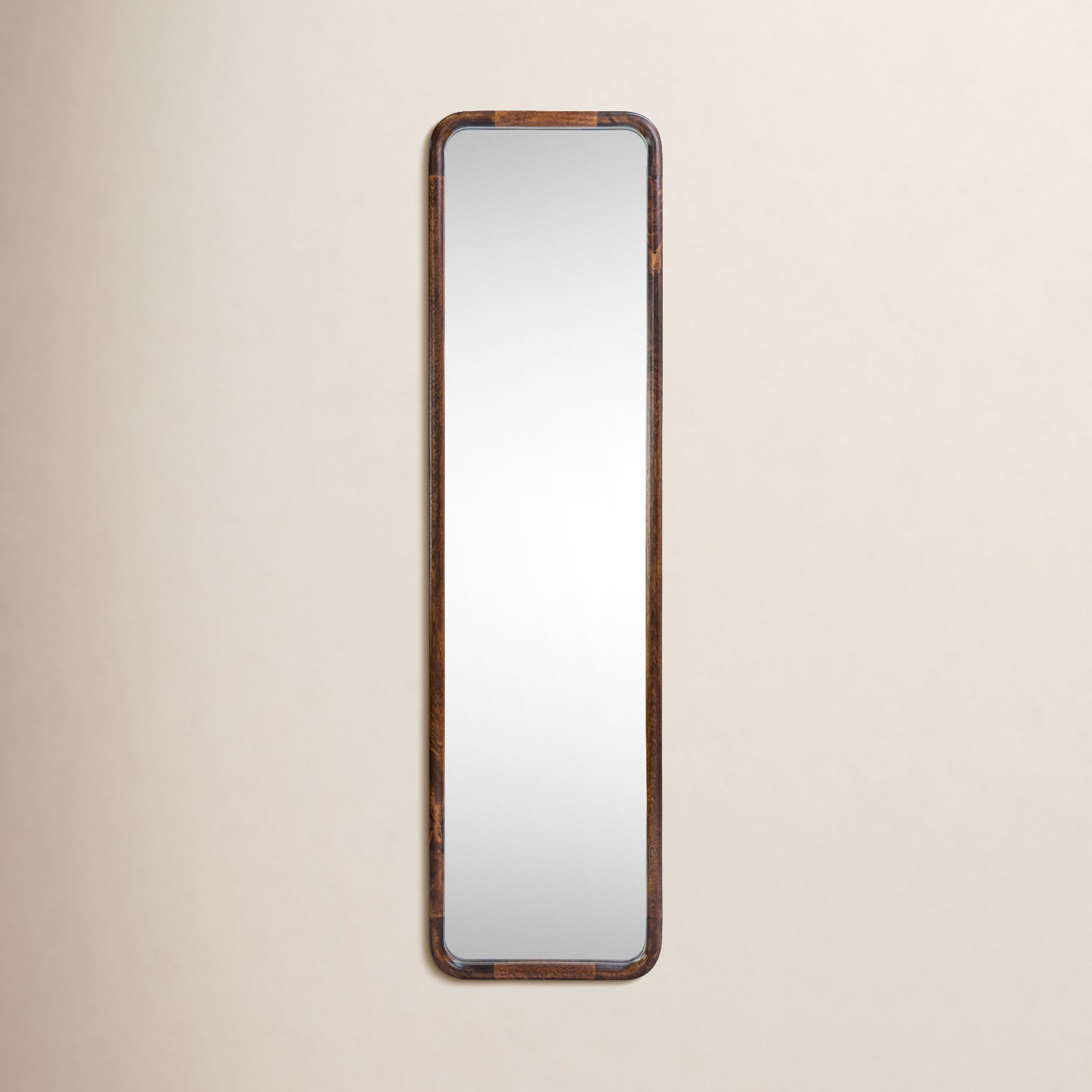 Aundra 16" Accent Mirror, Walnut