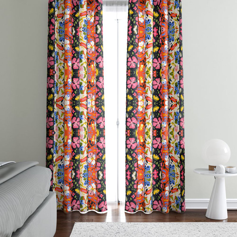 Semi Sheer Curtain Pair, 40" W x 61" L