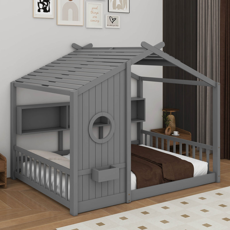 Lit double pleine grandeur, gris
