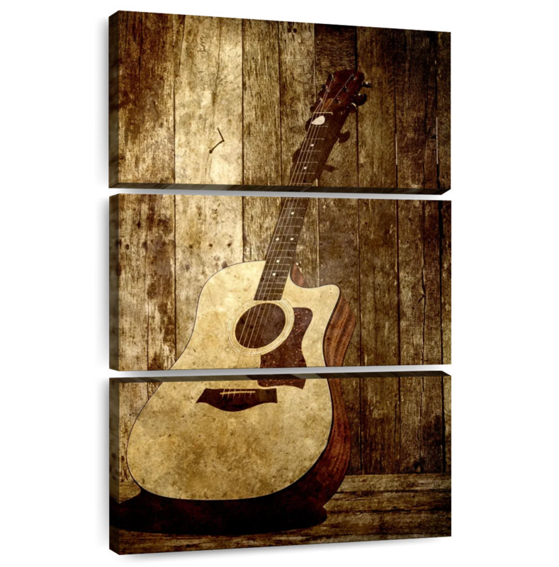 Abarca Country Acoustic Guitar, 50" H x 32" W