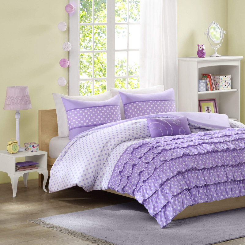 Dots Comforter, Full Comforter + 4 Additional Pieces