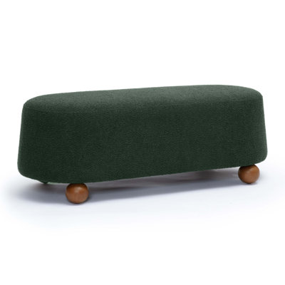 Rumfelt Loose Mohair Large Ottoman by Ebern Designs