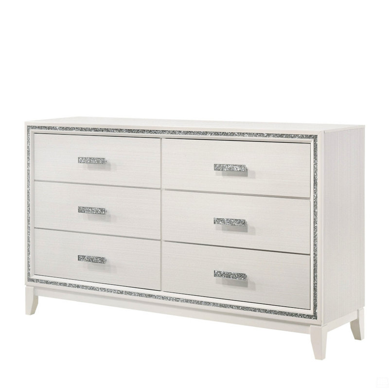 Commode, organisateur de commodes en bois, Blanc
