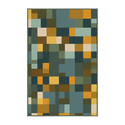 Pixel Forest Rug