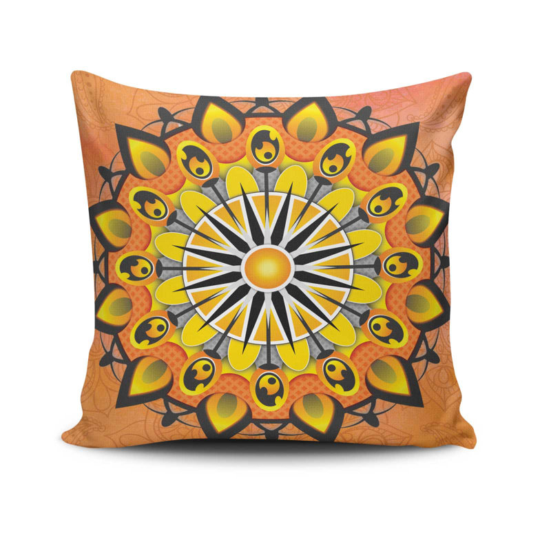 Coussin décoratif, 17,0 x 17,0 pouces, 50% coton / 50% polyester, lavable à la machine, repassable, rembourrage en silicone, fermeture à glissière dissimulée | Coussin décoratif doux et élégant pour le salon, la chambre à coucher et le bureau