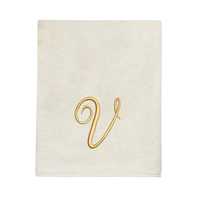 Winston Porter Zakaryan Bath Towel Letter V