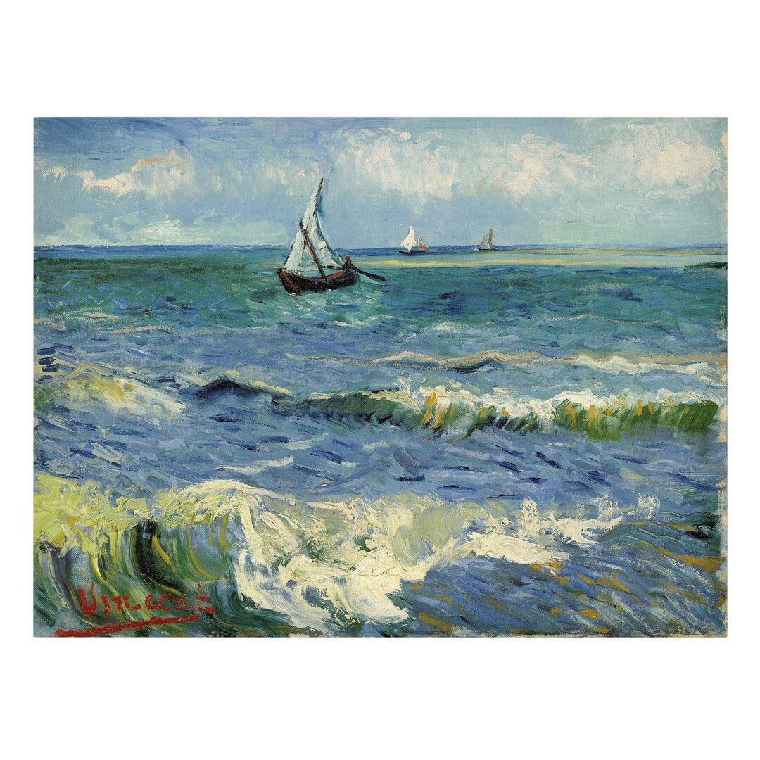 Leinwandbild Seascape Near Les Saintes-Maries-de-La-Mer von Vincent Van Gogh