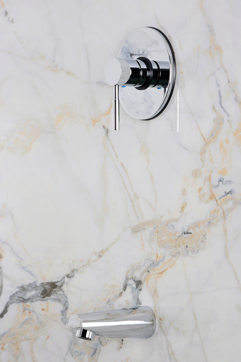 Kingston Brass Concord Pressure Balanced Tub Faucet, Trim Only, Polished Chrome