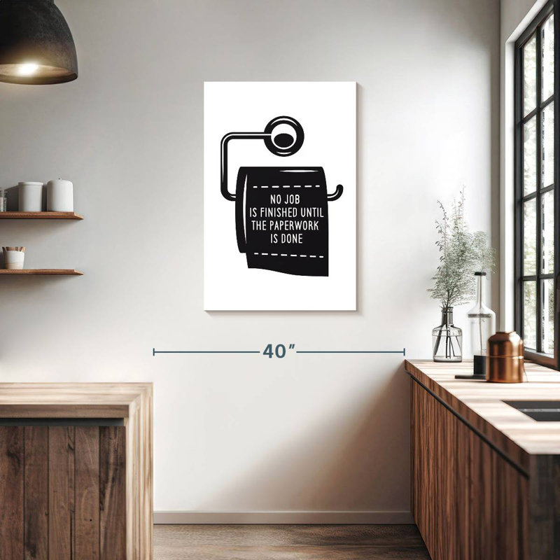 Tergel Funny Bathroom, 36" H x 24" W