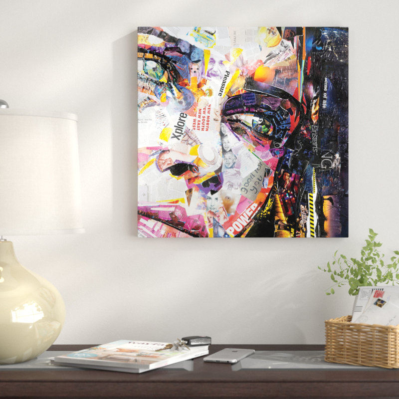 «Fashion», impression sur toile, H 26 po x l 26 po x P 1,5 po, Toile tendue, Pas de tapis