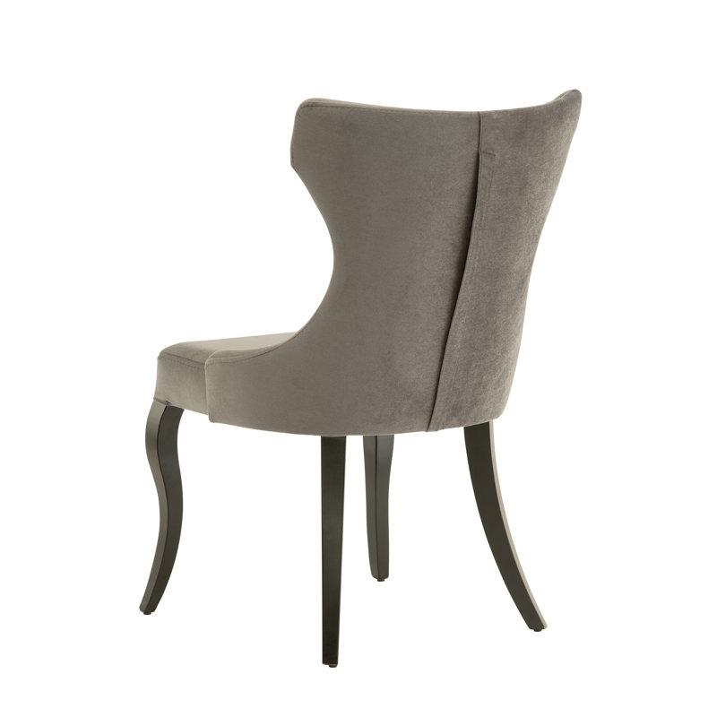 Tufted Upholstered Wing Back Side Chair