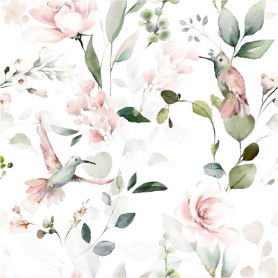 Papier peint auto-adhésif Boho Floral Bird