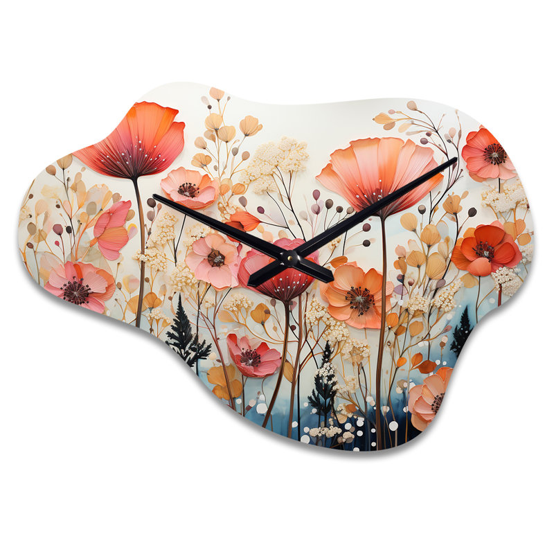 Horloge murale asymétrique en laine Woolum, Grand