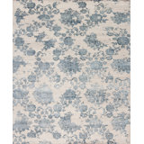 Amour Handmade Silk and Wool Floral and Oriental Area Rug