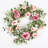 24" Handcrafted Leafage and Peony Easter Wreath