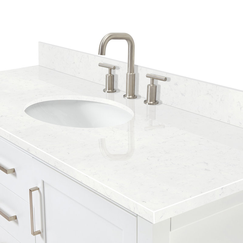 Bayhill Single Vanity, White, 54"