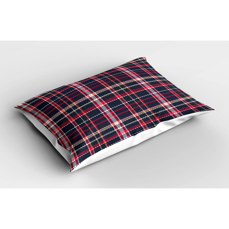 Country Polyester Plaid Sham Set, Twin