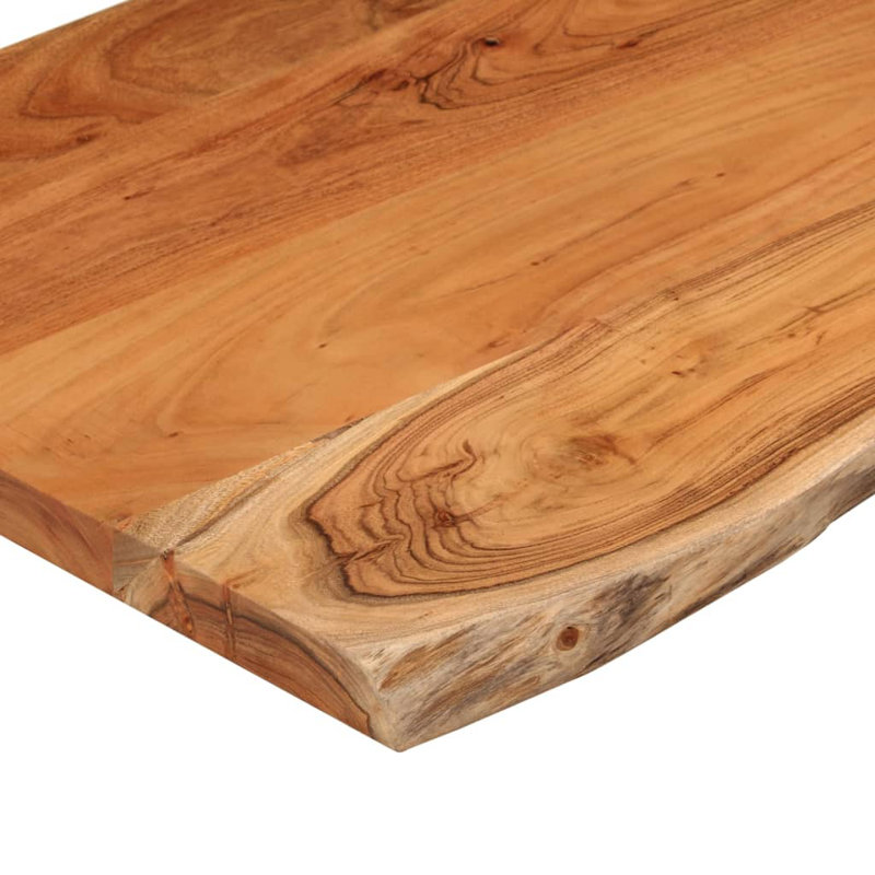 Alpen Home Table Top Rectangular Solid Wood, Acacia Wood, 2.5cm H x 80cm W x 60cm D