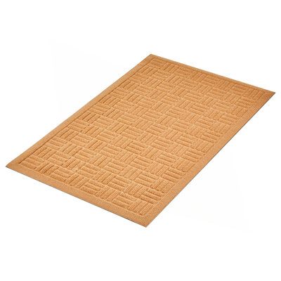 Door Mat, 29.53 X 17.72 Inch, Front Door Mat Outside Entrance With Non-Slip Rubber Backing, Dirt-Resistant & Absorbent, Easy To Clean, Low-Profile Doormat For For Entryway, Patio, Porch, Beige