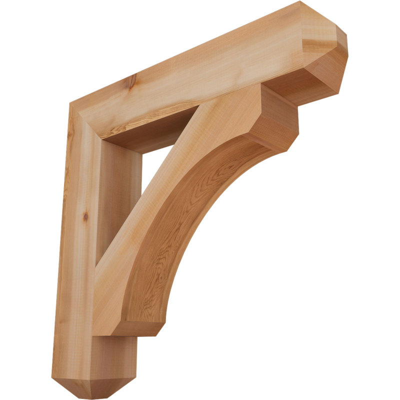 H Support en bois / corbeau, Western Red Cedar (Smooth), H 32 po x l 5,5 po x P 32 po