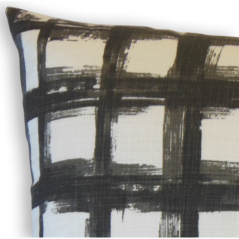 Coussin en coton Ocelotl, Hauteur (20 po) x largeur (20 po), Encre