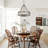 Williston Forge 6- Light 21.65" Dimmable Farmhouse Geometric Drum Chandelier Ceiling Lights for Foyer Kitchen Island Living Room-306903459-315722772