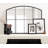 Latitude Run® Forsyth Windowpane Arch Mirror Black-1521054859
