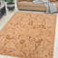 Tapis brun clair en laine noué à la main 7 pi 8 po x 9 pi 5 po Bachir Damask