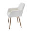 Chaise de travail en fausse fourrure Lacrera