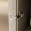 Armoire de rangement d'angle 70,9 "avec portes en verre