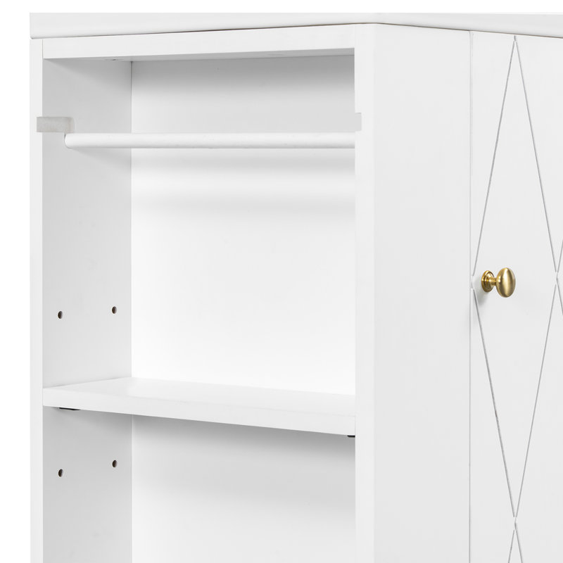 Meuble-lavabo 20 po avec lavabo en céramique, Blanc