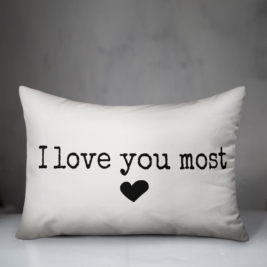  I Love You Most Lumbar Pillow Designs Direct Creative Group