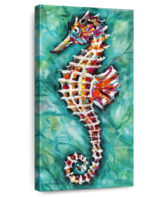 Hippocampe radiant I, H 54 po x l 27 po