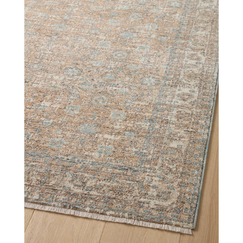 Tapis sable / ciel Angela Rose x Loloi Blake, Rectangle 6 pi 7 po x 9 pi 10 po