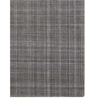 Bakstran Hand Woven Wool Gray Area Rug
