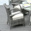 Chaise de patio avec coussins Momoyo Two