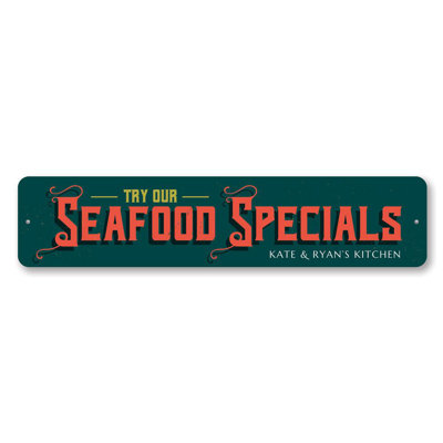 Seafood Specials Custom Aluminum Sign